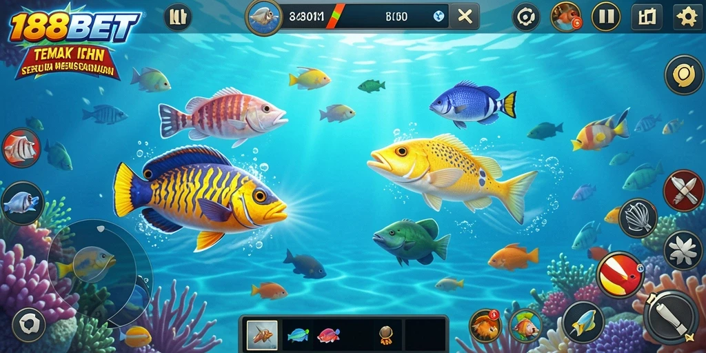 Gameplay seru dalam 188BET dengan aksi menembak ikan.