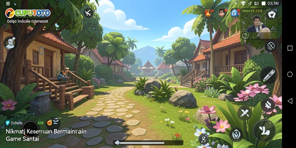 Tampilan gameplay <strong>CUPUTOTO</strong> yang menarik dan penuh warna.