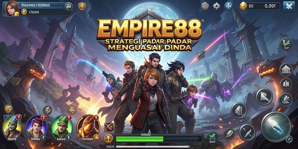 Tampilan gameplay EMPIRE88 dengan pertempuran strategi yang mendebarkan.