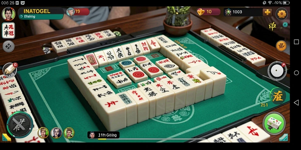 Tampilan screenshot dari gameplay Mahjong yang menarik dan menantang di INATOGEL.
