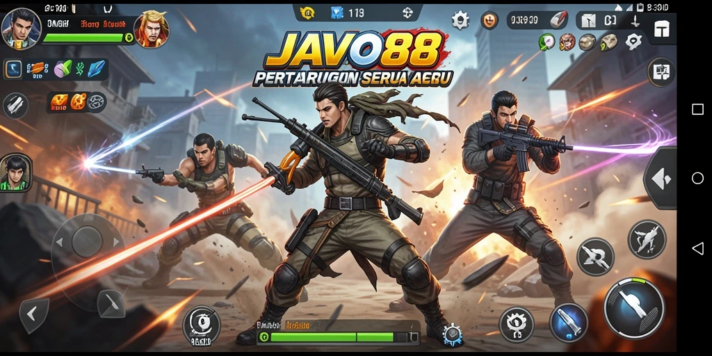 Tampilan gameplay JAVO88 yang mendebarkan dengan aksi tanpa henti.
