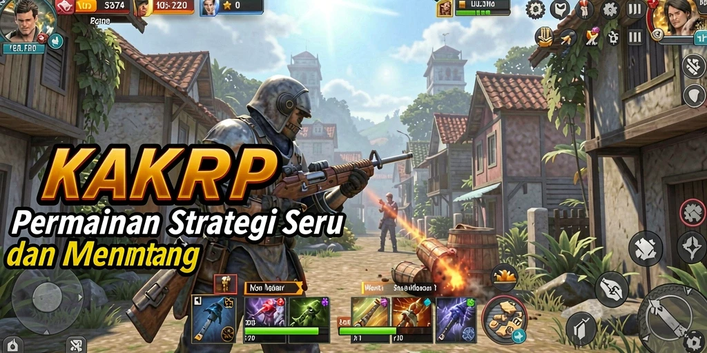 Tampilan gameplay KAKRP dengan strategi yang mendebarkan.