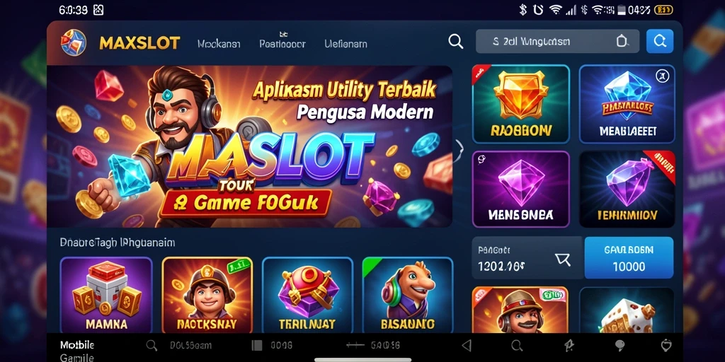 Tampilan screenshot gameplay MAXSLOT yang intuitif dan mudah dinavigasi.