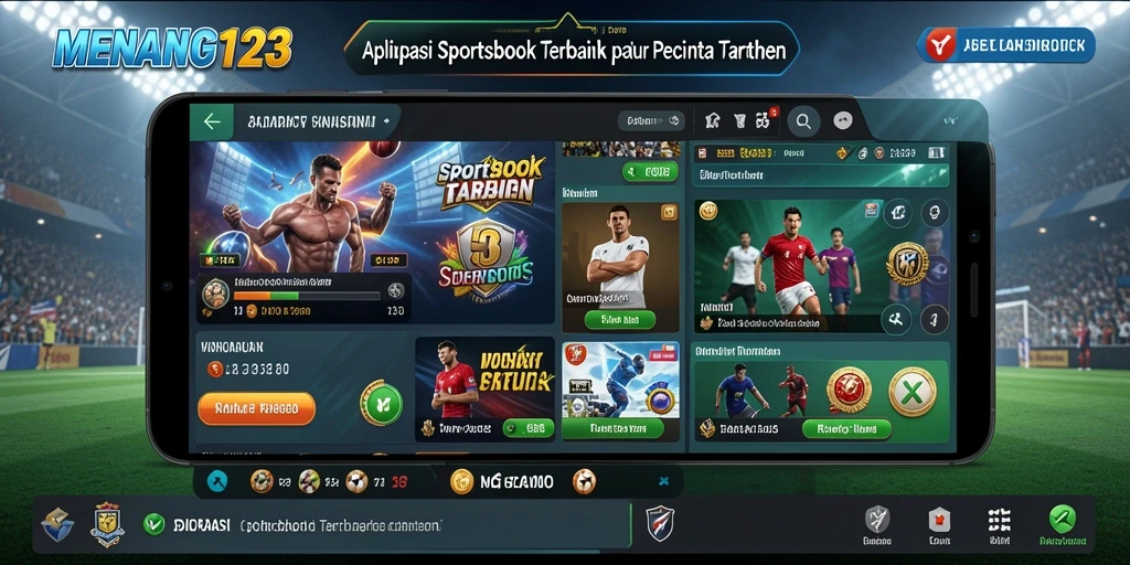 Screenshot MENANG123 menunjukkan tampilan antarmuka Sportsbook yang menarik.