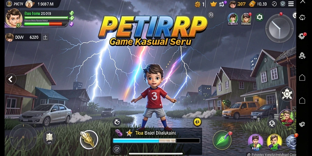 Tangkapan layar gameplay <strong>PETIRRP</strong> yang menyenangkan dan penuh warna.
