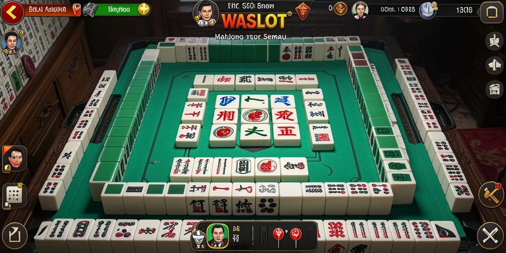 Tampilan screenshot WASLOT menampilkan gameplay Mahjong yang seru.